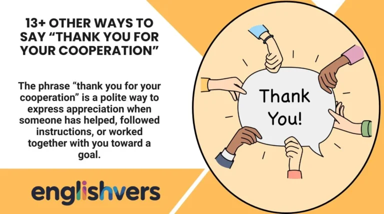 13+ Other Ways to Say “Thank You for Your Cooperation”