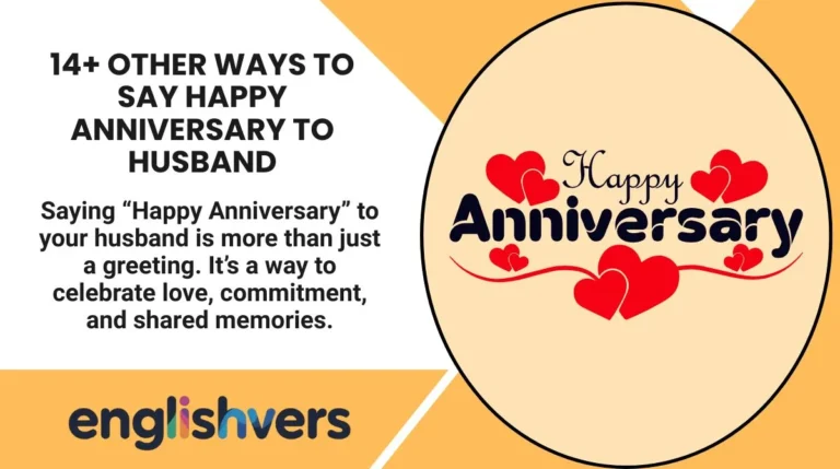 14+ Other Ways to Say Happy Anniversary to Husband