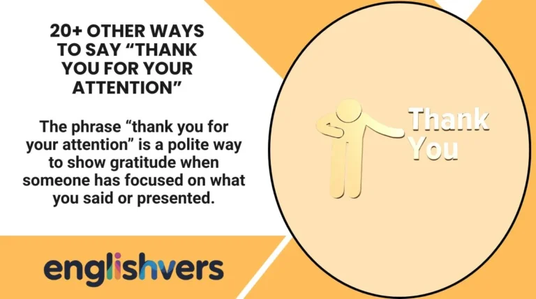 20+ Other Ways to Say “Thank You for Your Attention”