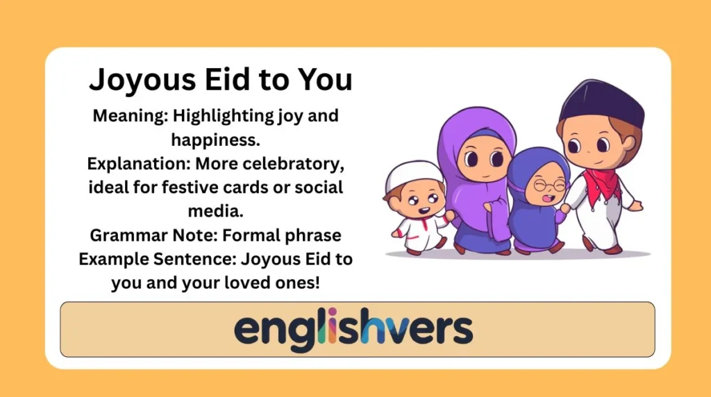 Joyous Eid to You