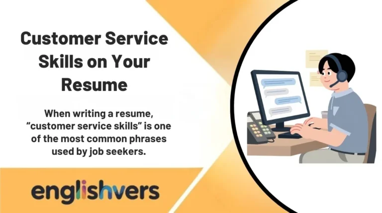 Customer Service Skills on Your Resume
