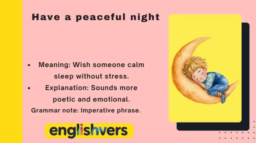 Have a peaceful night