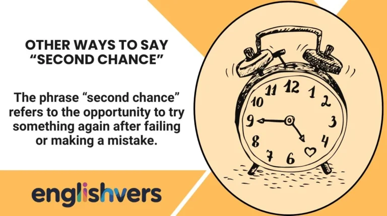 Other Ways to Say “Second Chance”