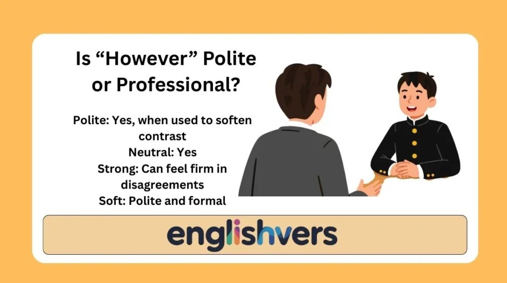 Is “However” Polite or Professional?