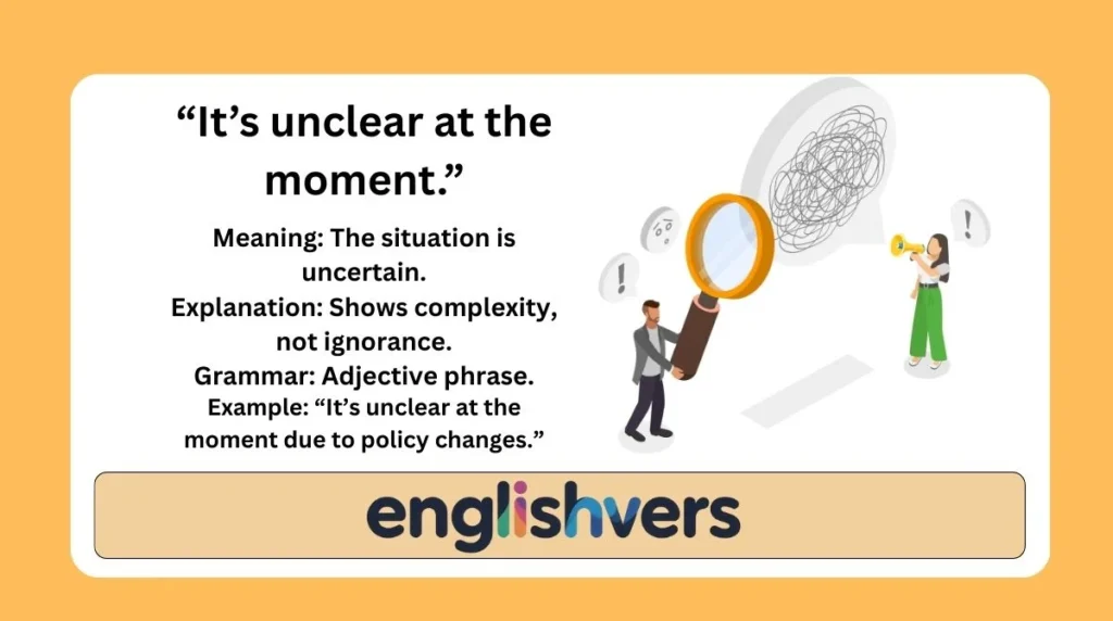 “It’s unclear at the moment.”