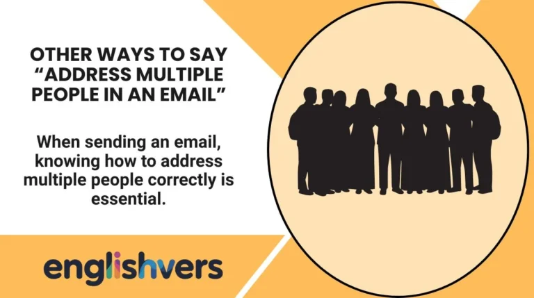 Other Ways to Say “Address Multiple People in an Email”