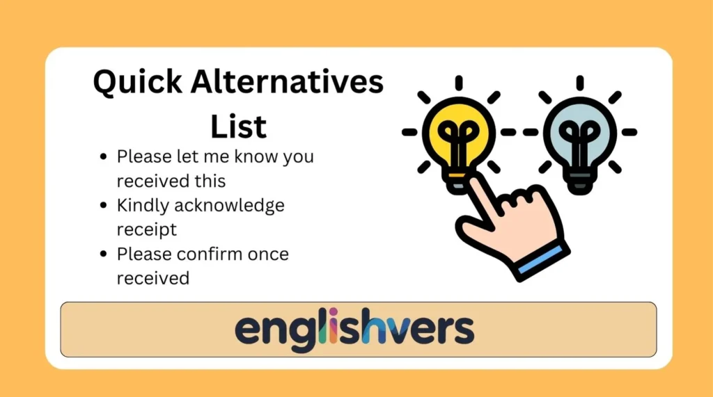 Quick Alternatives List