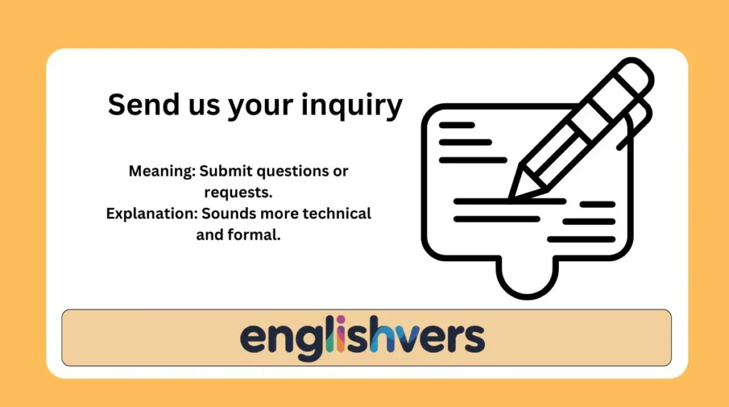 Send us your inquiry