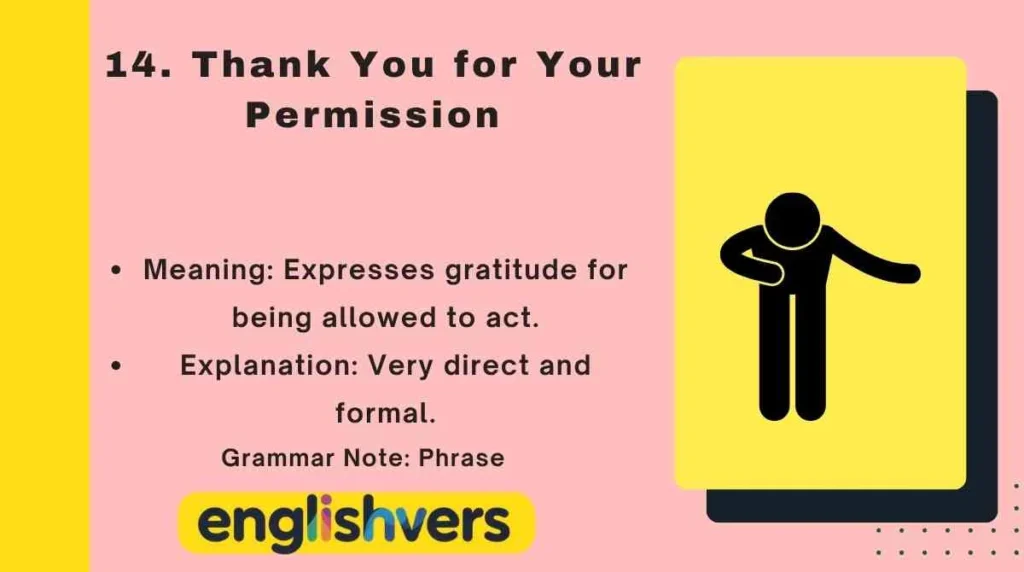 Thank You for Your Permission