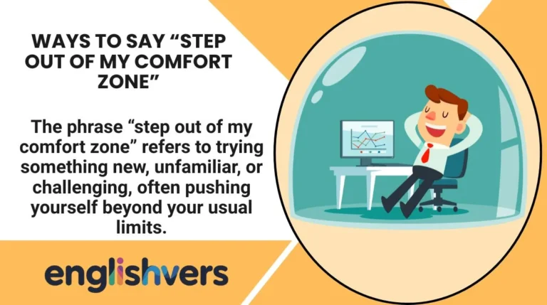 Ways to Say “Step Out of My Comfort Zone”