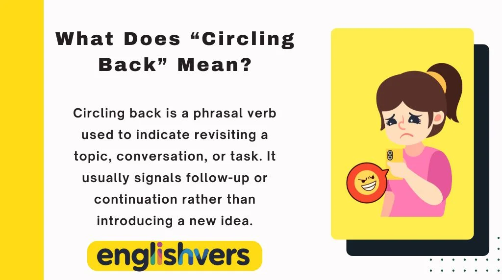 What Does “Circling Back” Mean?