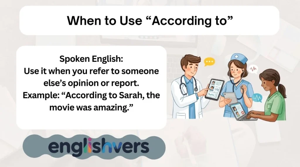 When to Use “According to”