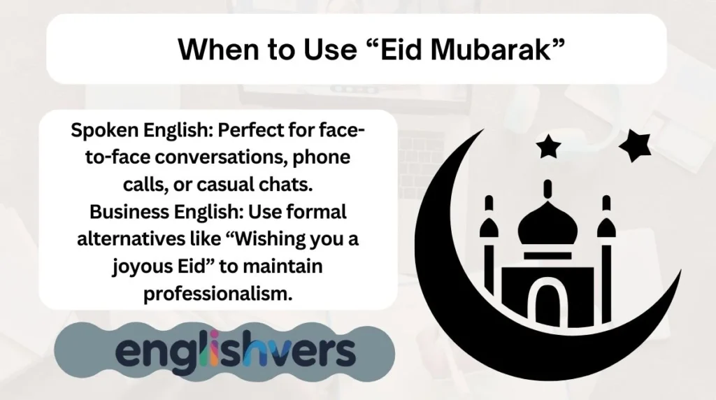 When to Use “Eid Mubarak”