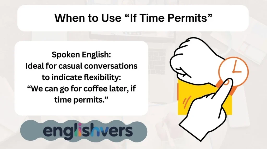 When to Use “If Time Permits”