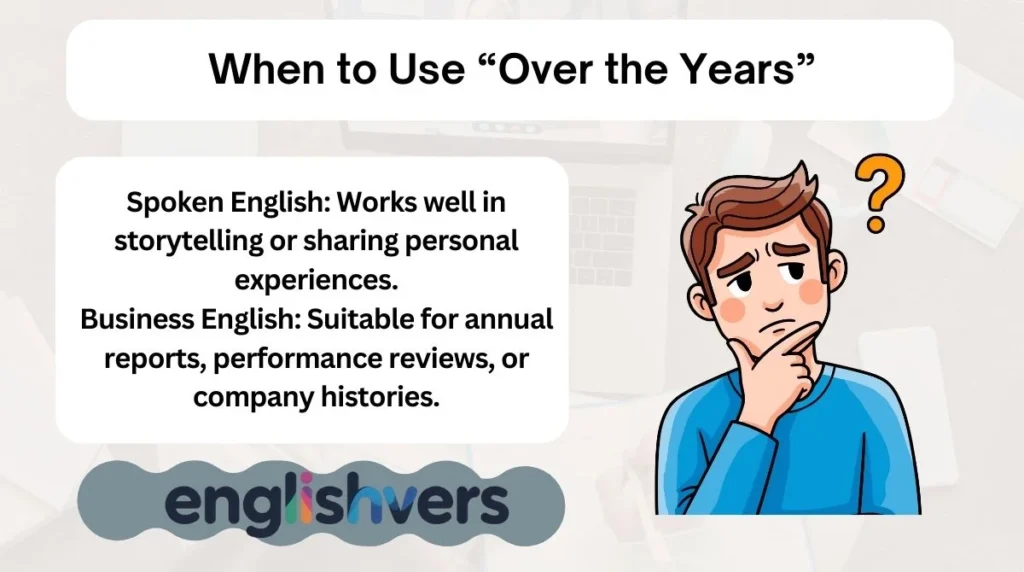 When to Use “Over the Years”