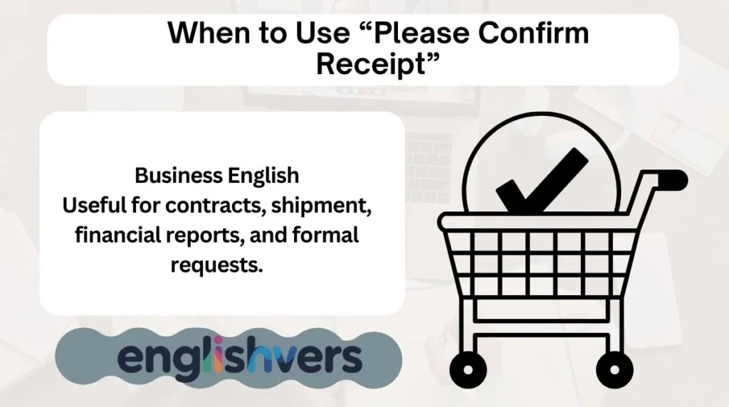 When to Use “Please Confirm Receipt”