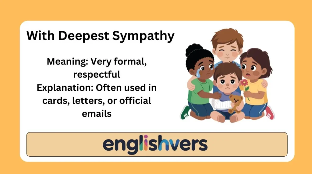 With Deepest Sympathy