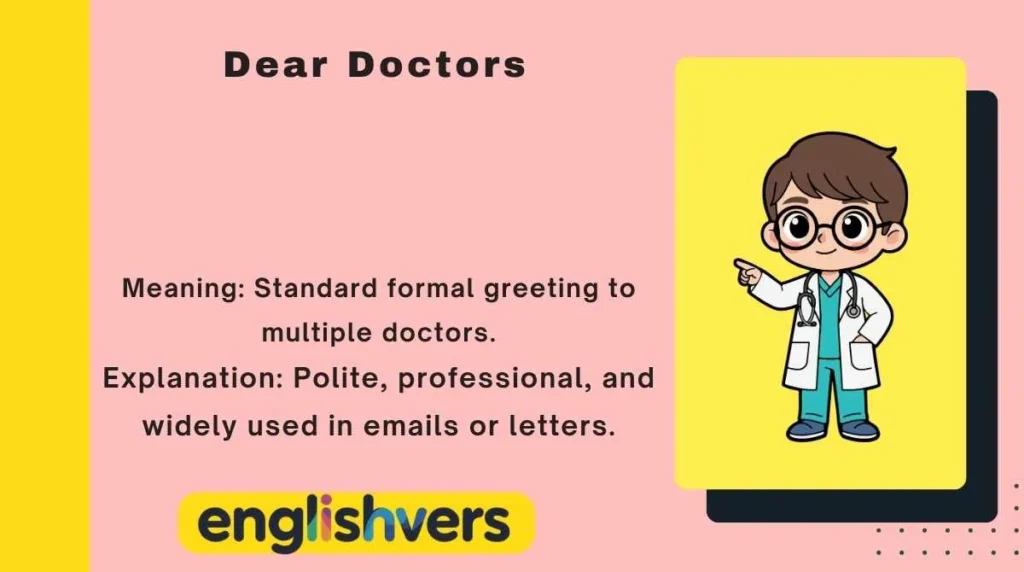 Dear Doctors