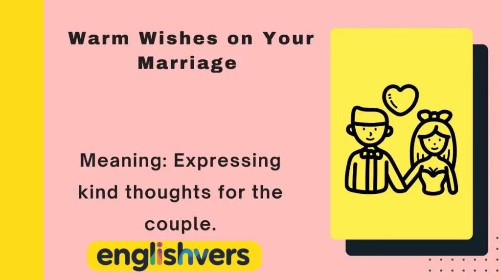Warm Wishes on Your Marriage