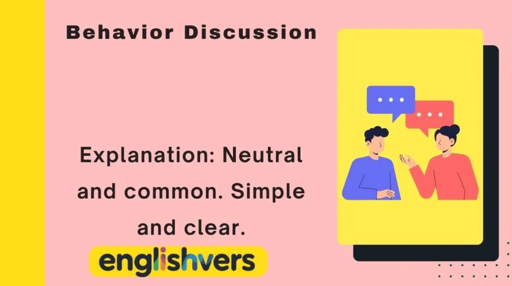 Behavior Discussion