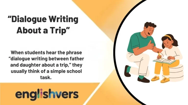 “Dialogue Writing Between Father and Daughter About a Trip”