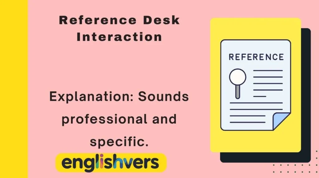 Reference Desk Interaction
