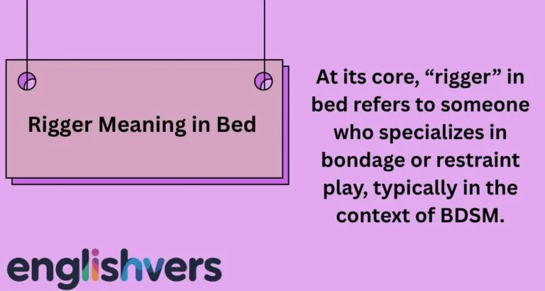 Rigger Meaning in Bed