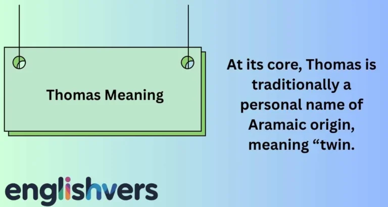 Thomas Meaning