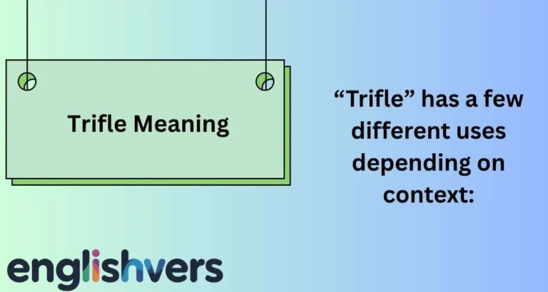 Trifle Meaning