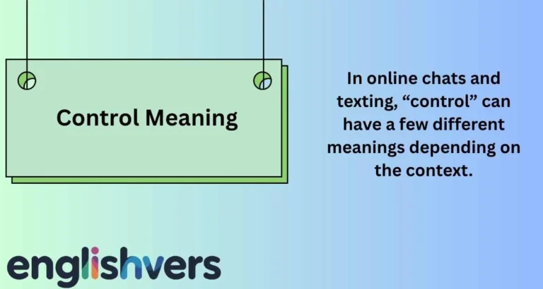 Control Meaning