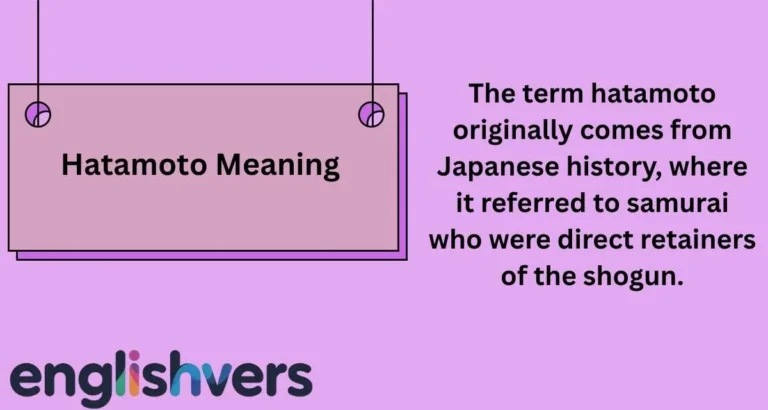 Hatamoto Meaning