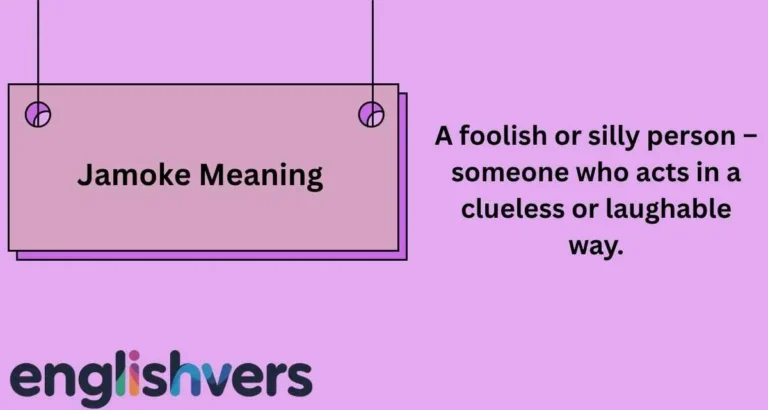 Jamoke Meaning