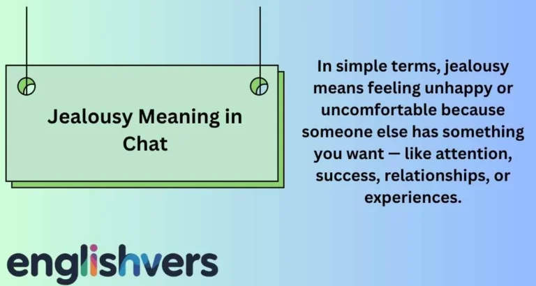 Jealousy Meaning in Chat